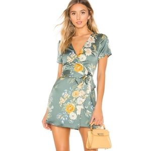 Superdown Maye Wrap Mini Dress